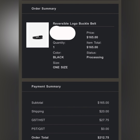 Selling A Michael Kors Belt - Picture 3 of 3